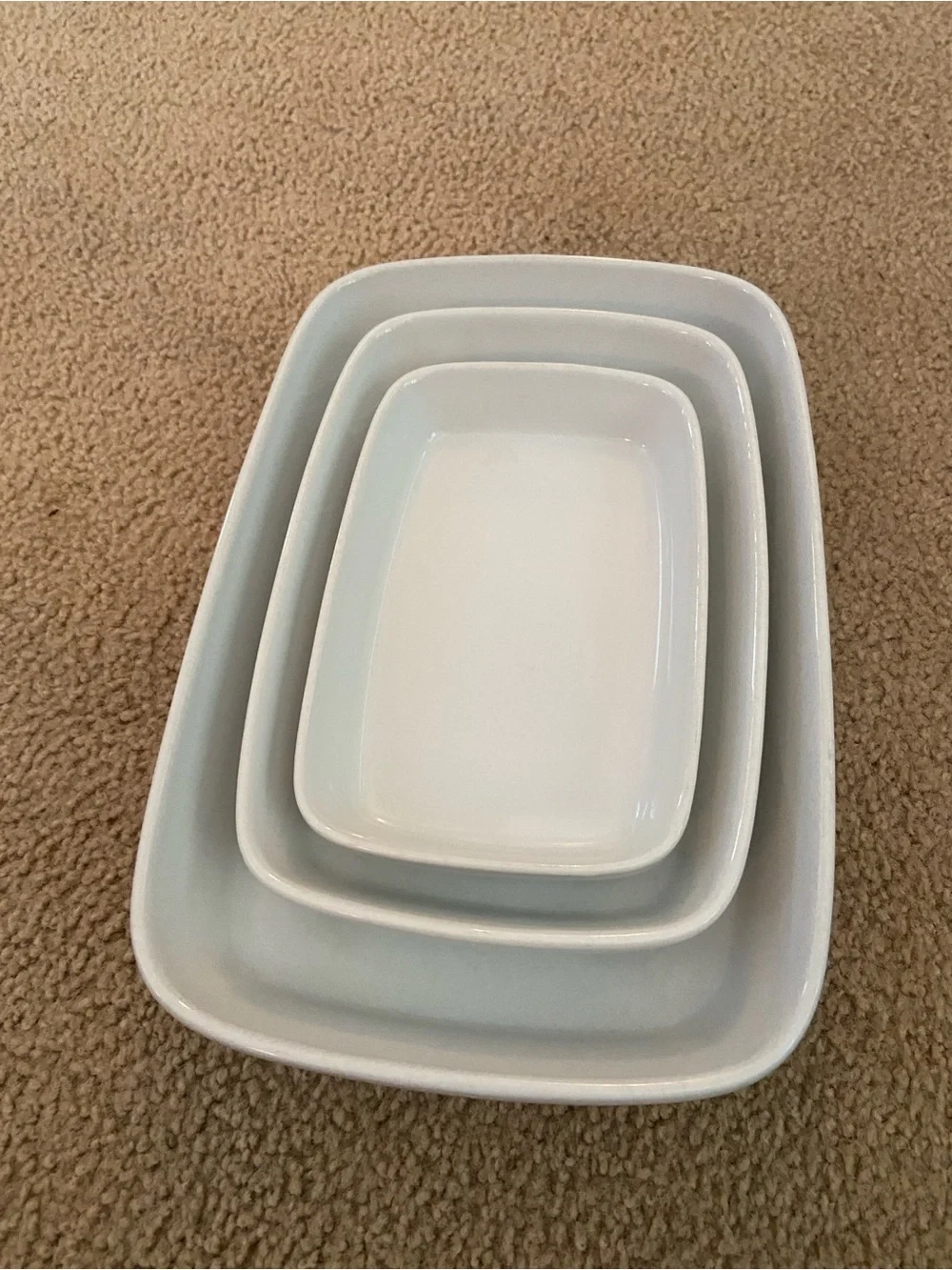 Bauhaus nesting casserole dishes (set of 3)